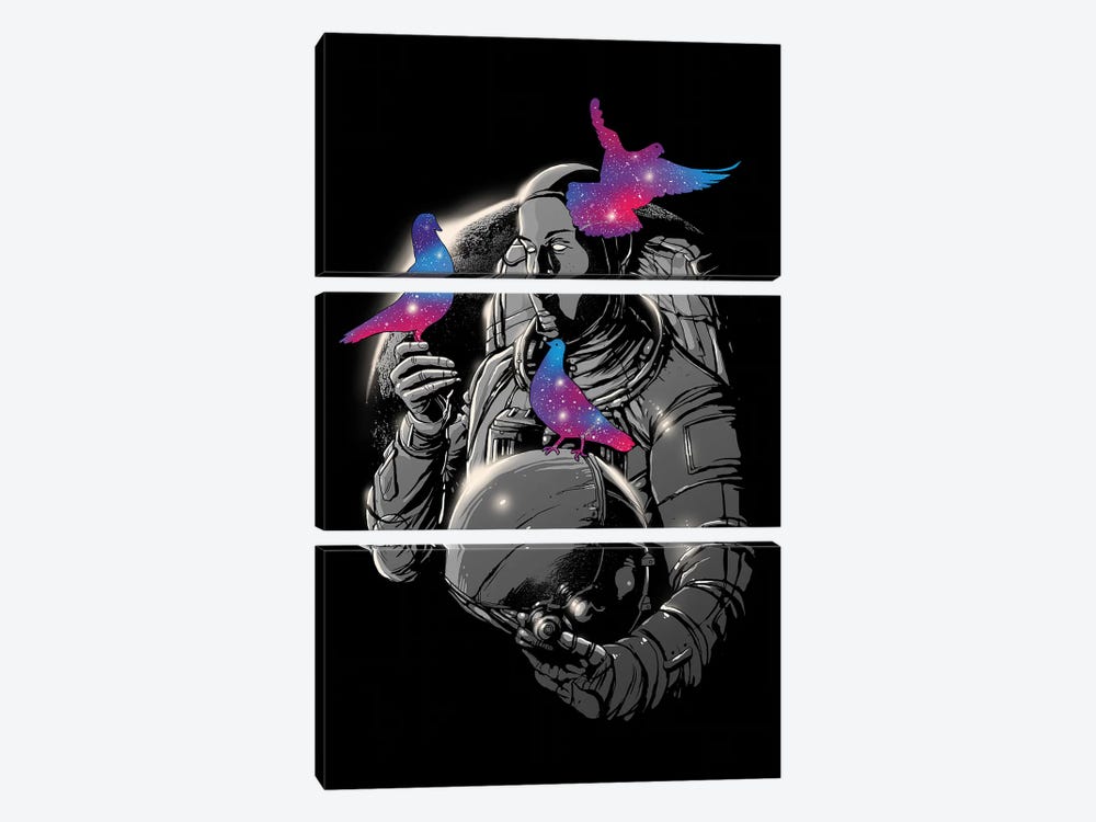 A Touch Of Whimsy by Digital Carbine 3-piece Canvas Print