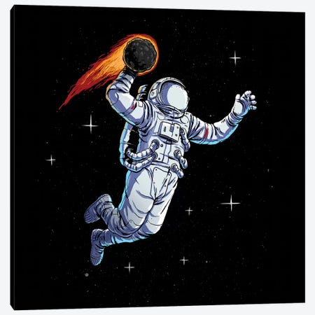 Space Dunk Canvas Print #DGT41} by Digital Carbine Canvas Artwork
