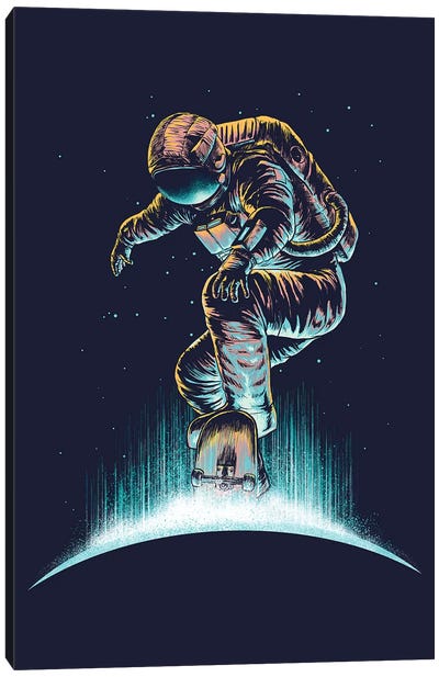 Space Grind Canvas Art Print - Astronaut Art