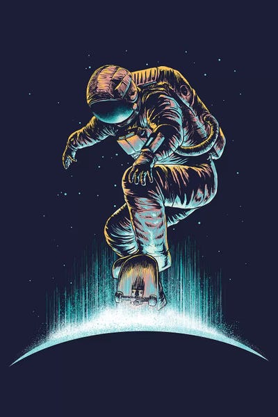 Kids Astronomy & Space Art: Space Grind by Digital Carbine