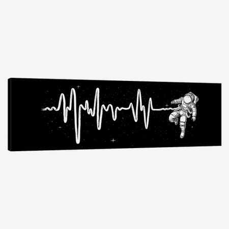 Space Heartbeat Canvas Print #DGT43} by Digital Carbine Canvas Artwork