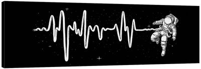 Space Heartbeat Canvas Art Print - Space Exploration Art