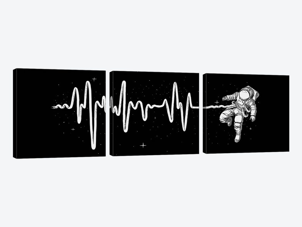 Space Heartbeat by Digital Carbine 3-piece Canvas Artwork