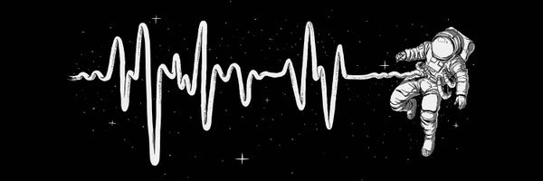 Kids Astronomy & Space Art: Space Heartbeat by Digital Carbine