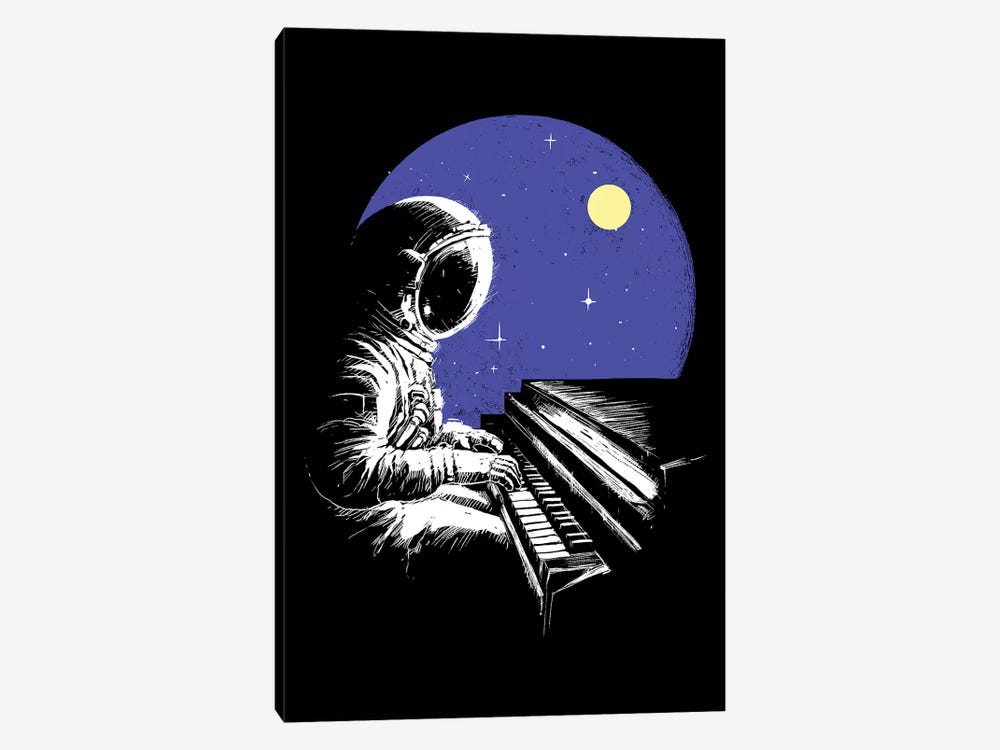 Space Music by Digital Carbine 1-piece Art Print