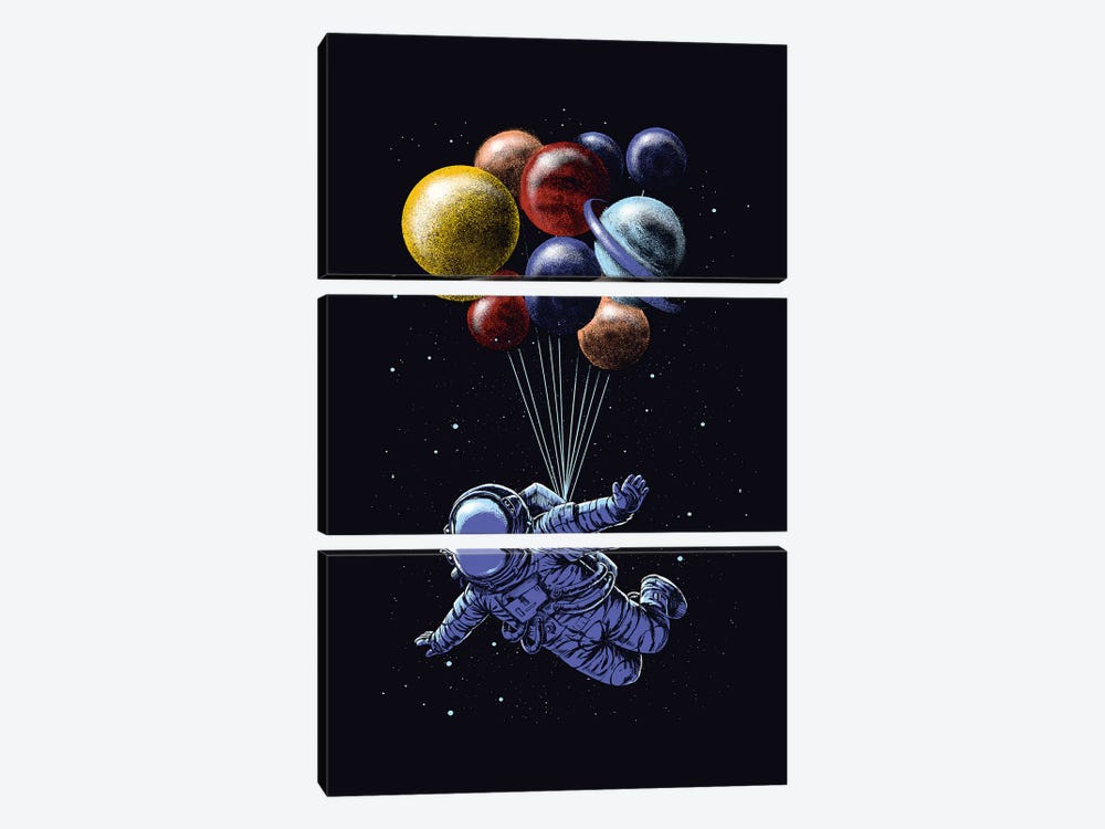 Space Travel by Digital Carbine 3-piece Canvas Art