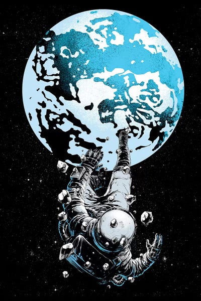 Kids Astronomy & Space Art: The Lost Astronaut by Digital Carbine
