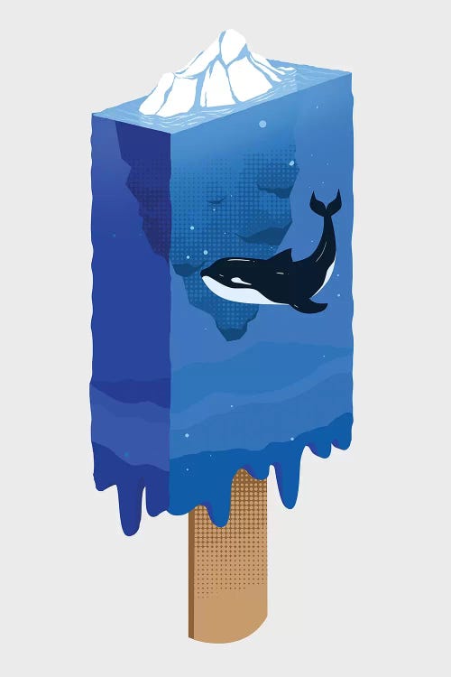 Blue Ocean by Digital Carbine wall art