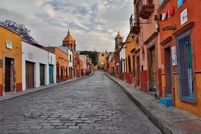 San Miguel De Allende, Mexico. Street scene by Darrell Gulin canvas print
