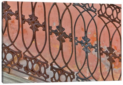 Guanajuato in Central Mexico. Buildings with fancy ironwork Canvas Art Print
