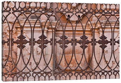 Guanajuato in Central Mexico. Buildings with fancy ironwork Canvas Art Print - Mexico Art