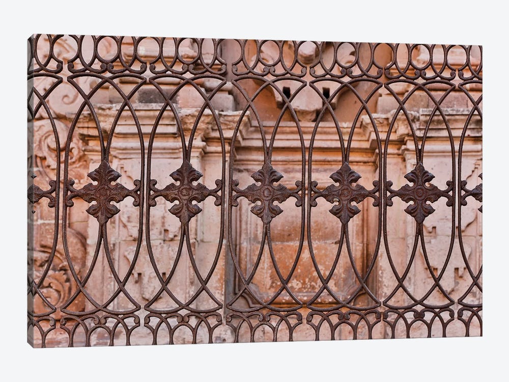 Guanajuato in Central Mexico. Buildings with fancy ironwork by Darrell Gulin 1-piece Canvas Art