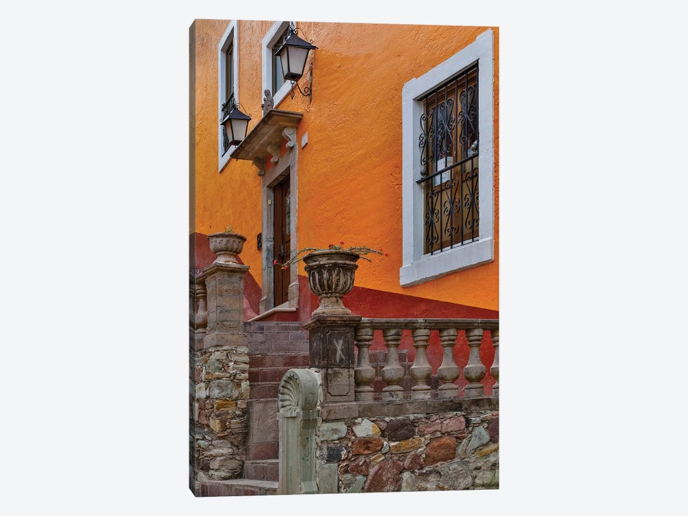 Guanajuato in Central Mexico. Old colonial architecture and stairways by Darrell Gulin 1-piece Canvas Art