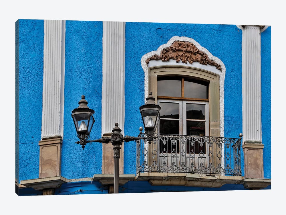 Guanajuato in Central Mexico. Old colonial building with balcony by Darrell Gulin 1-piece Canvas Artwork
