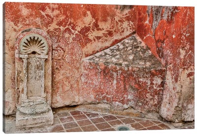 Guanajuato in Central Mexico. Old fountain Canvas Art Print - Mexico Art