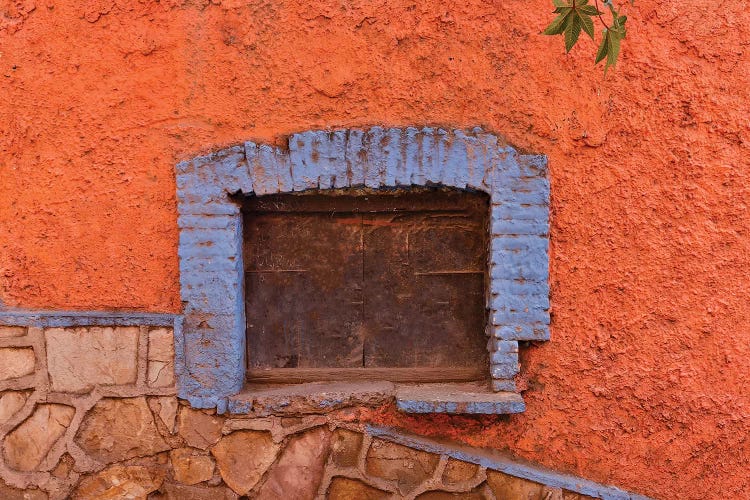 Guanajuato in Central Mexico. Old shuttered window