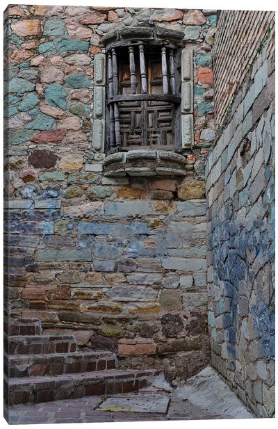 Guanajuato in Central Mexico. Small alley with stairs Canvas Art Print - Darrell Gulin