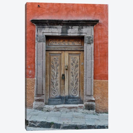 San Miguel De Allende, Mexico. Colorful buildings and doorways Canvas Print #DGU85} by Darrell Gulin Canvas Art