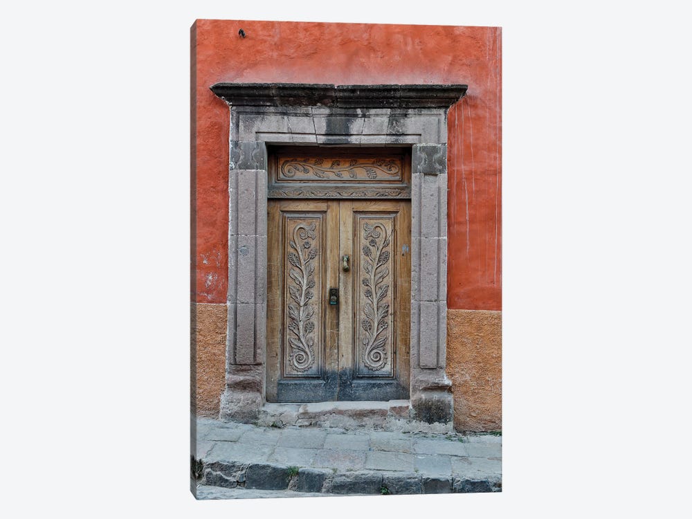 San Miguel De Allende, Mexico. Colorful buildings and doorways by Darrell Gulin 1-piece Canvas Print
