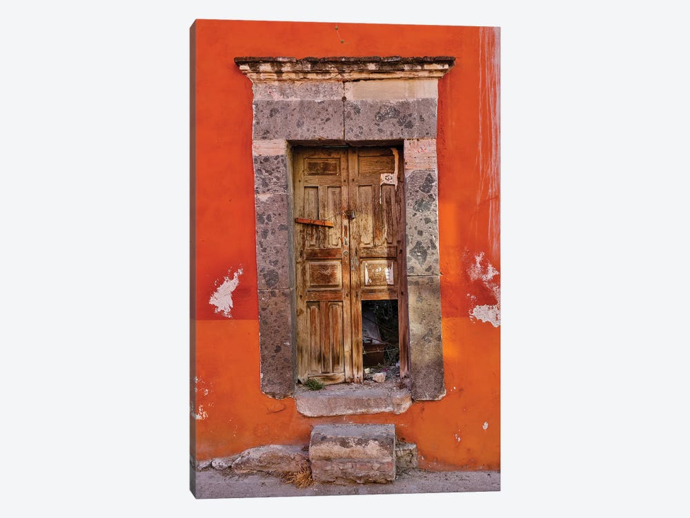 San Miguel De Allende, Mexico. Colorful buildings and doorways by Darrell Gulin 1-piece Canvas Wall Art