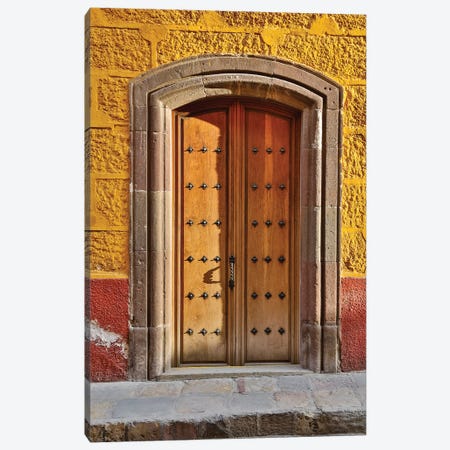 San Miguel De Allende, Mexico. Colorful buildings and doorways Canvas Print #DGU88} by Darrell Gulin Canvas Print