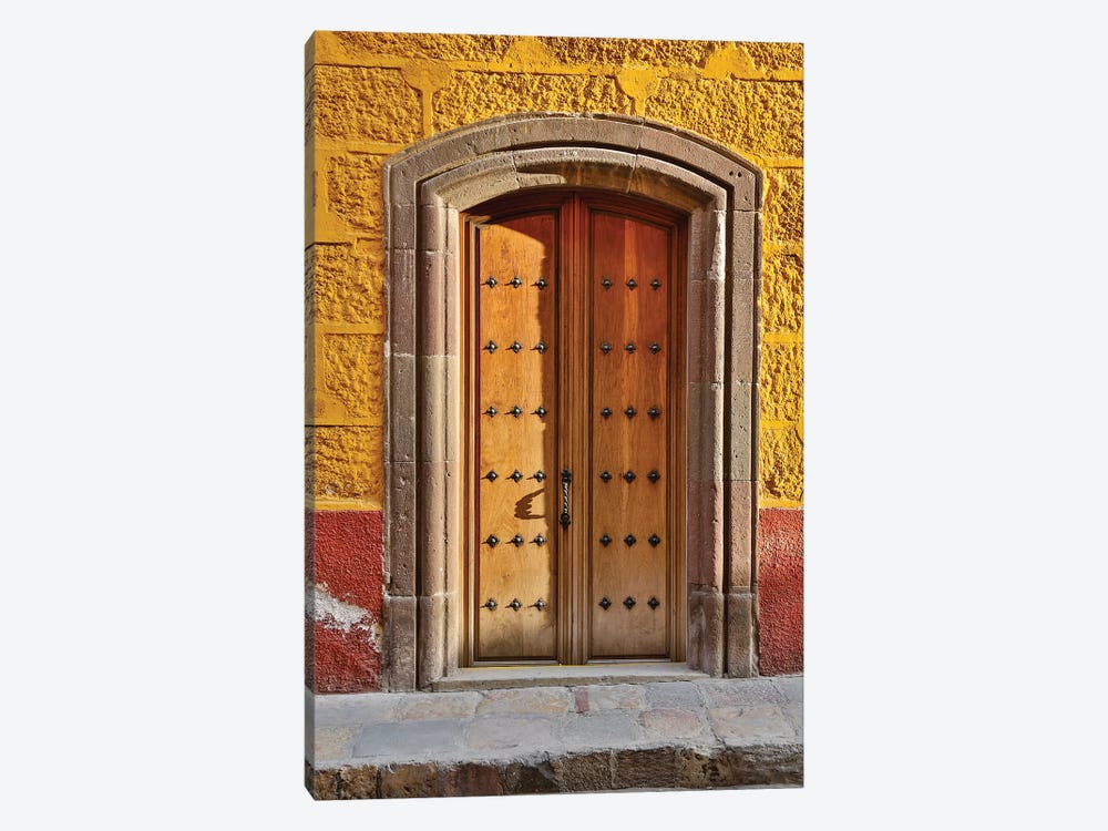 San Miguel De Allende, Mexico. Colorful buildings and doorways by Darrell Gulin 1-piece Canvas Art