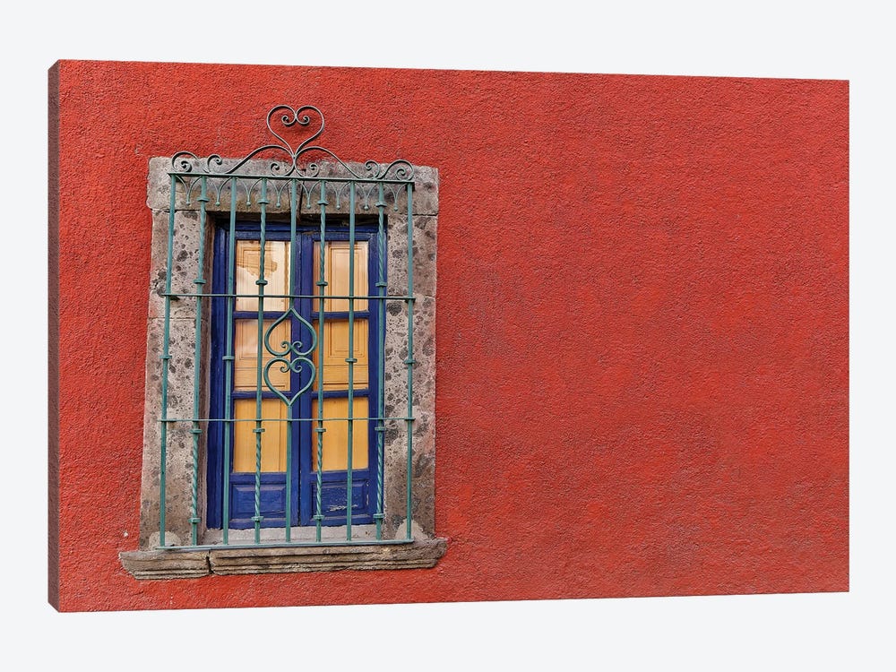 San Miguel De Allende, Mexico. Colorful buildings and windows by Darrell Gulin 1-piece Art Print