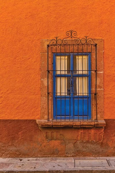 Colorful buildings and windows IV, San Miguel De Allende, Mexico. by Darrell Gulin canvas print