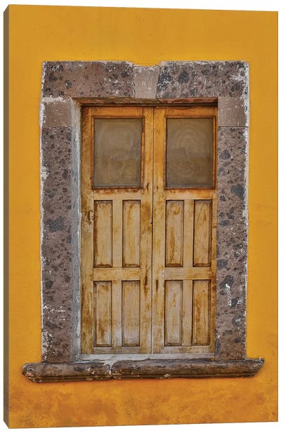 San Miguel De Allende, Mexico. Colorful buildings and windows Canvas Art Print - Mexico Art