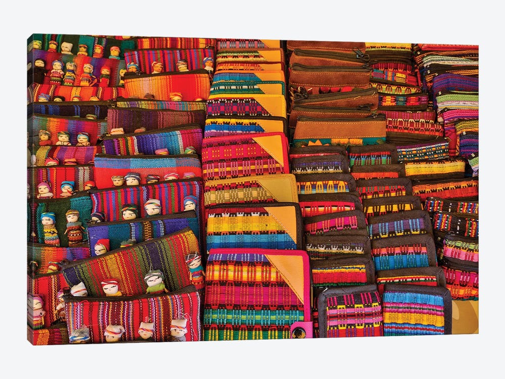 San Miguel De Allende, Mexico. Colorful cloth on display for sale by Darrell Gulin 1-piece Canvas Art