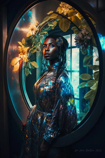 Cyberpunk: Time Travelling Botanist IV by Digital Wild Art