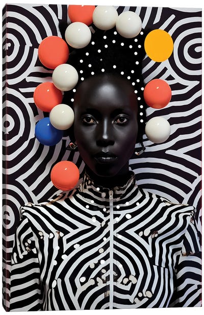 African High Fashion II Canvas Art Print - Afrofuturism