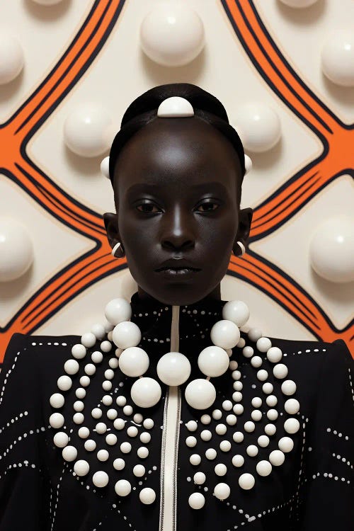 African High Fashion III by Digital Wild Art wall art