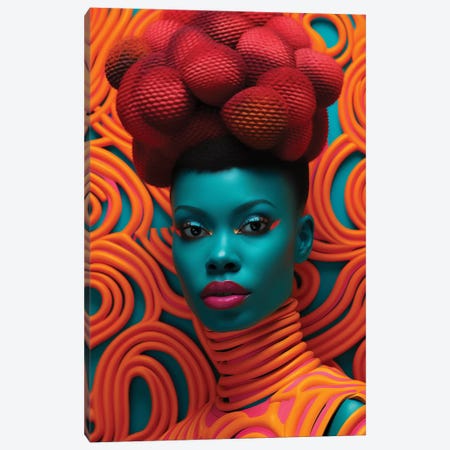 African High Fashion IV Canvas Print #DGW120} by Digital Wild Art Canvas Artwork