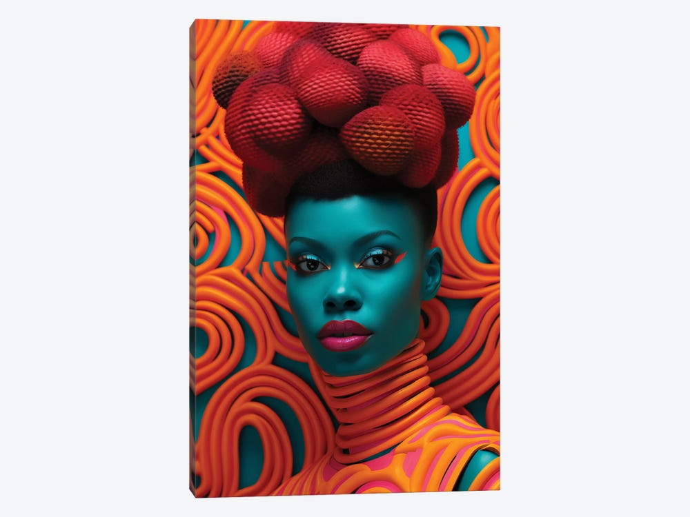 African High Fashion IV by Digital Wild Art 1-piece Canvas Art Print