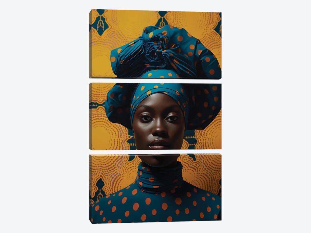 African High Fashion VI by Digital Wild Art 3-piece Art Print