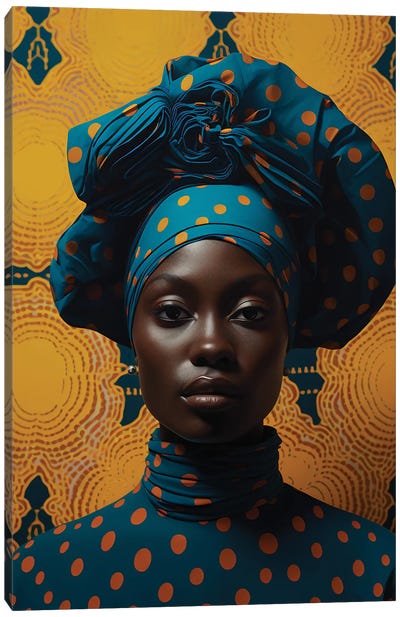 African High Fashion VI Canvas Art Print - Digital Wild Art