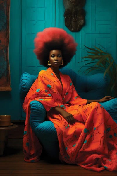 Fashion Lover: African High Fashion IX by Digital Wild Art