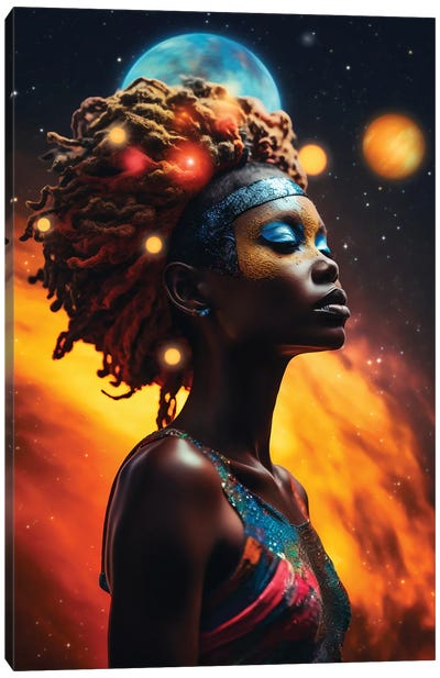 Experimental Bliss - III Canvas Art Print - Afrofuturism
