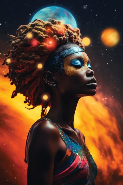 Afrofuturism: Experimental Bliss - III by Digital Wild Art