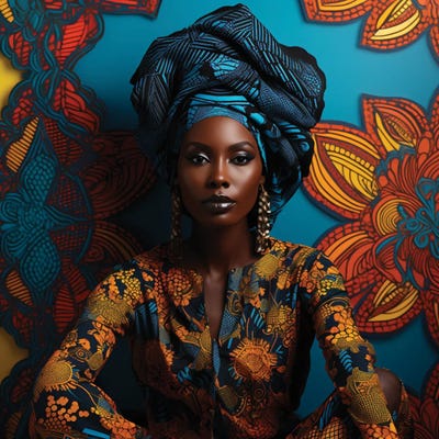 High Fashion - VIII by Digital Wild Art framed canvas print