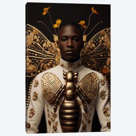 Entomological African Couture I Canvas Print #DGW146} by Digital Wild Art Art Print