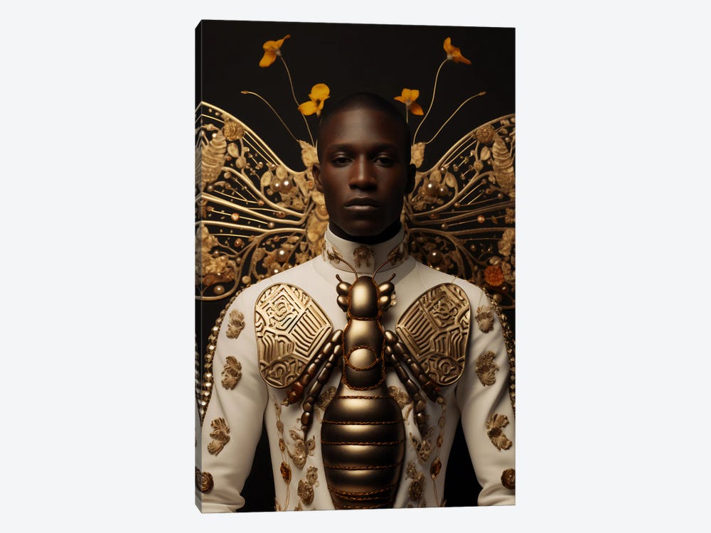 Entomological African Couture I by Digital Wild Art 1-piece Canvas Print
