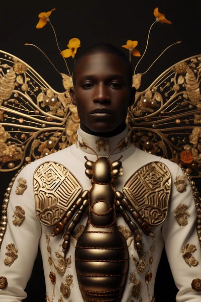 African Culture: Entomological African Couture I by Digital Wild Art