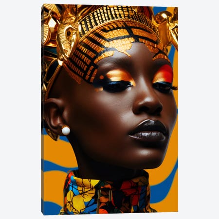 African Couture II Canvas Print #DGW148} by Digital Wild Art Canvas Artwork