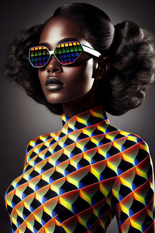 Afrofuturist African Pixel Fashion II