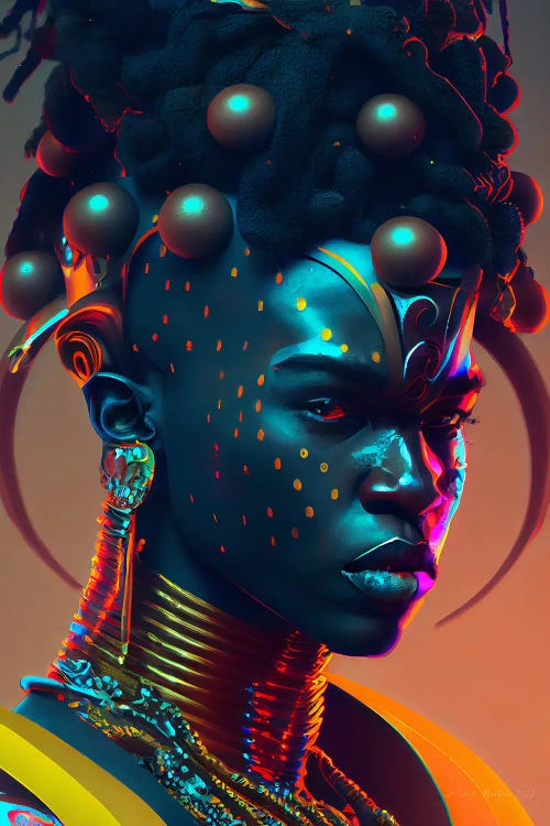 Afrofuturist African Royalty Prince I