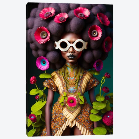 Afrofuturist Woman I Canvas Print #DGW4} by Digital Wild Art Canvas Art