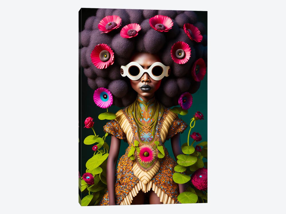 Afrofuturist Woman I by Digital Wild Art 1-piece Art Print