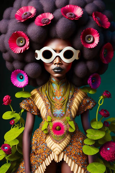 Afrofuturism: Afrofuturist Woman I by Digital Wild Art
